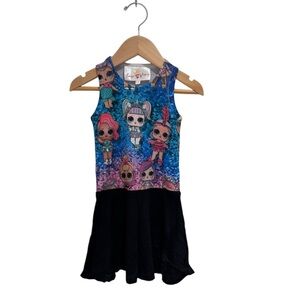 PENELOPE WILDBERRY Ribbed LOL Character Dress - size 2
